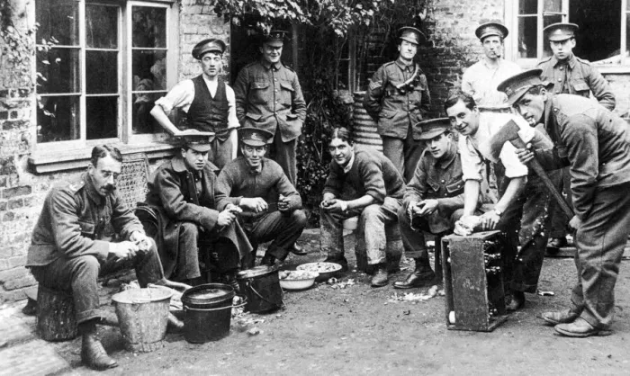Framed Print : B Squadron of the South Yorkshire Regiment seen here during preparations for Sunday Framed Print : B Squadron of the South Yorkshire Regiment seen here during preparations for Sunday