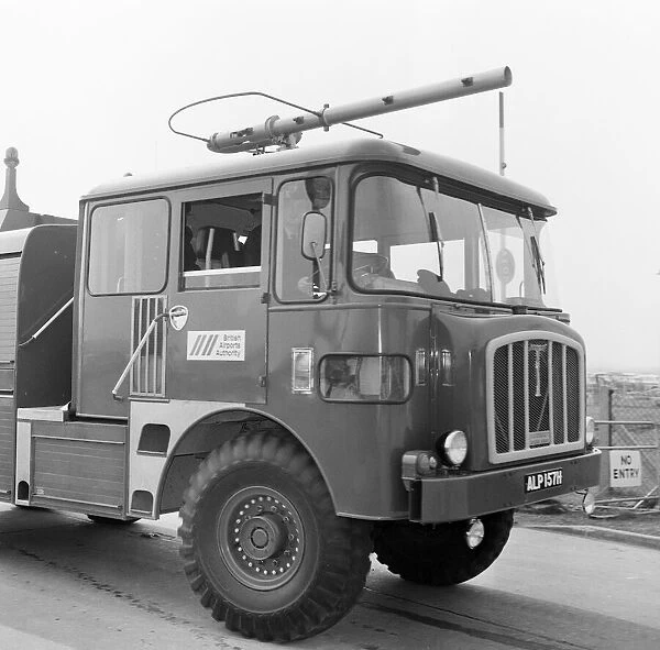 Ba Fire Truck at London Heathrow Airport, 10th March 1970