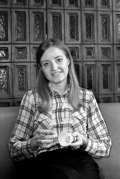Badminton. Champion. Gillian Gilks. March 1975 75-01482-011