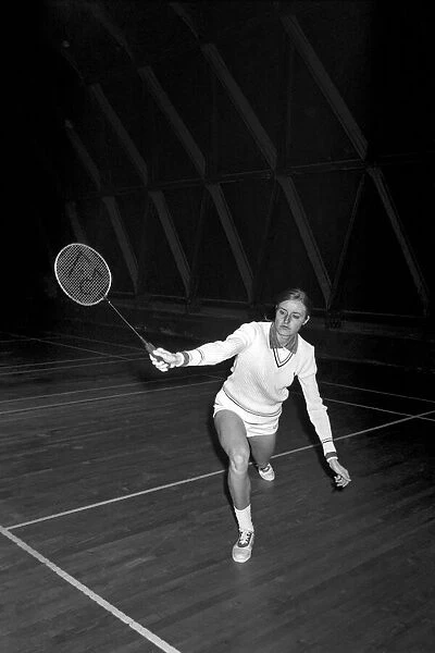 Badminton. Champion. Gillian Gilks. March 1975 75-01482-013