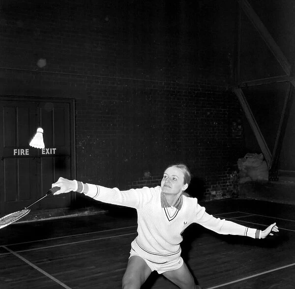 Badminton. Champion. Gillian Gilks. March 1975 75-01482-004