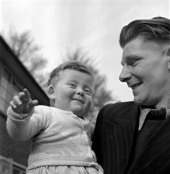 Bailey and father. March 1953 D1063