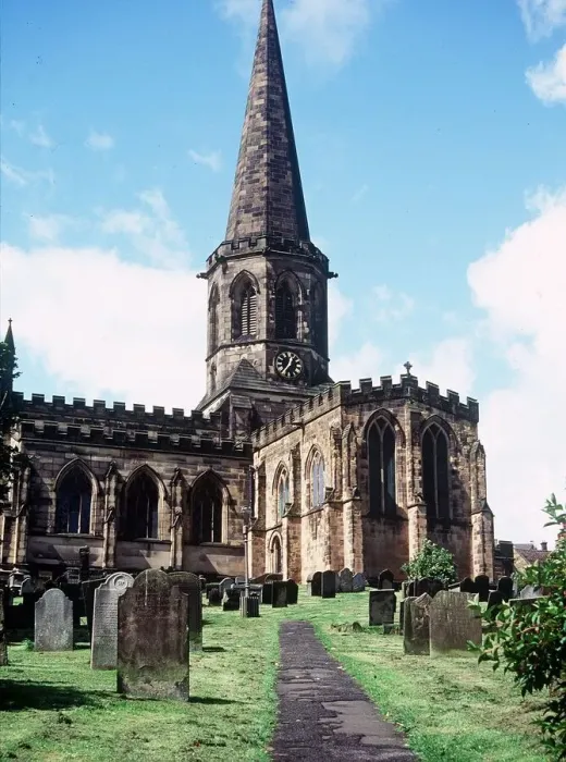 Framed Print : Bakewell Church Derbyshire circa 1990 Framed Print : Bakewell Church Derbyshire circa 1990