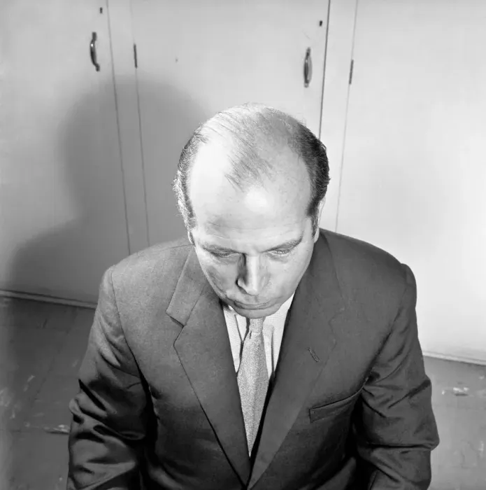 Framed Print : Bald headed man. 1963 A774-006 Framed Print : Bald headed man. 1963 A774-006