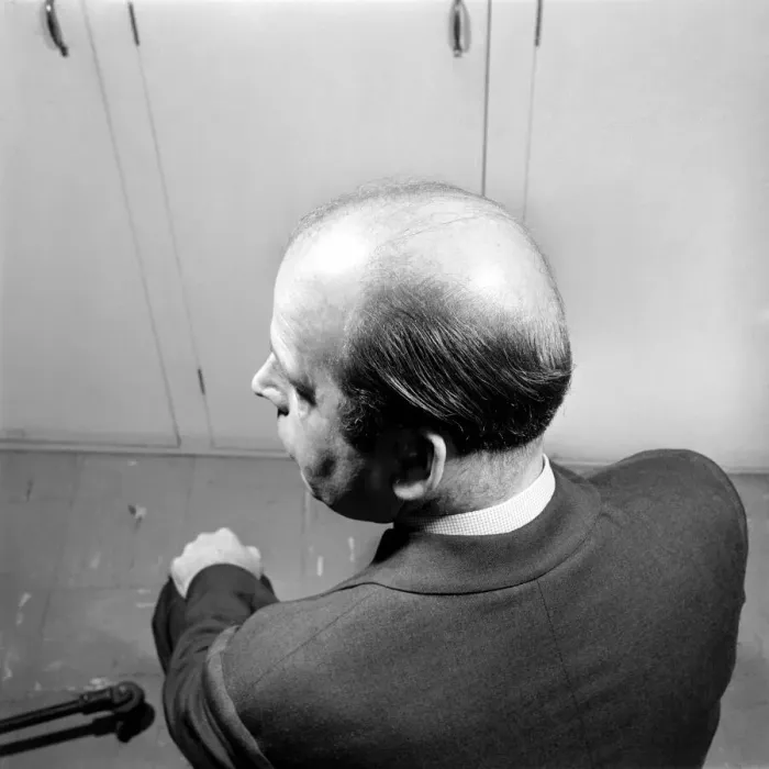 Framed Print : Bald headed man. 1963 A774-008 Framed Print : Bald headed man. 1963 A774-008