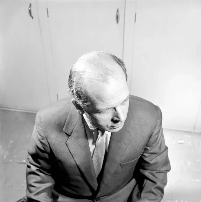 Framed Print : Bald headed man. 1963 A774-009 Framed Print : Bald headed man. 1963 A774-009