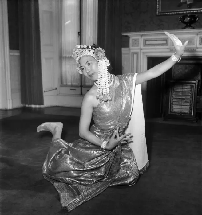 Framed Print : A Balinese Dancer performing. September 1952 C4456 Framed Print : A Balinese Dancer performing. September 1952 C4456