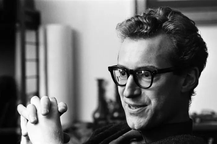 Framed Print : Bamber Gascoigne, TV personality, portrait at home. 1st November 1966