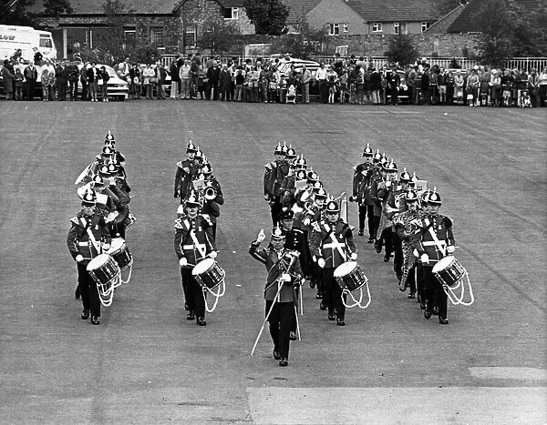 Band of The Green Howards Regiment give a display of their playing