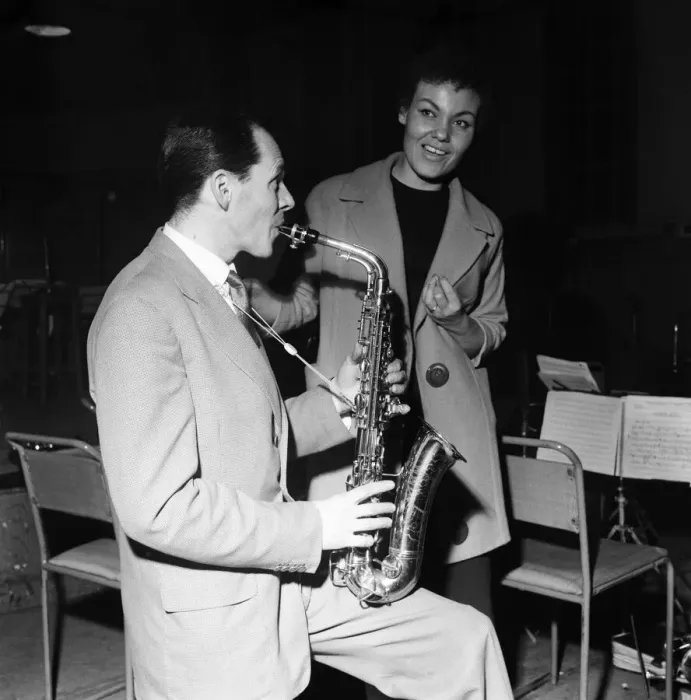 Framed Print : Bandleader Johnny Dankworth and singer Cleo Laine gave away a big secret a few hours Framed Print : Bandleader Johnny Dankworth and singer Cleo Laine gave away a big secret a few hours
