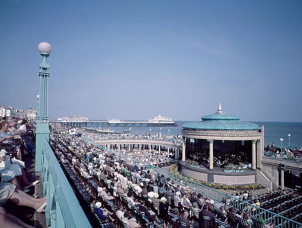 The Bandstand on the seafront at Eastbourne 1st June 1968 Local Caption watscan