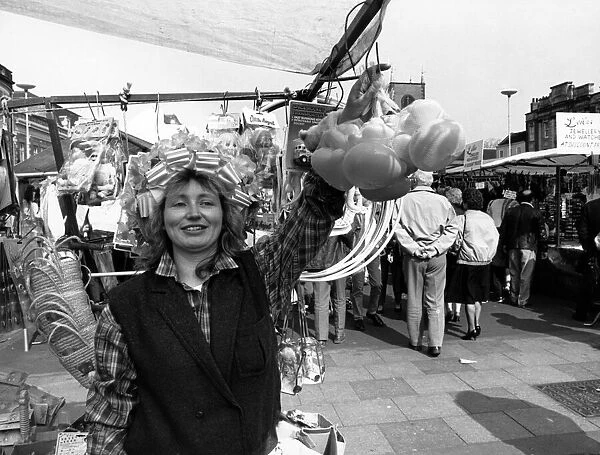 Bank Holiday Market Fair, Stockton Market, North East England, 27th March 1989