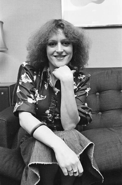 Barbara Dickson pictured in London for Bill Hagerty, Show Business. 20th January 1976