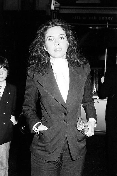 Barbara Parkins arrives at the opening night of Billy at the Theatre Royal
