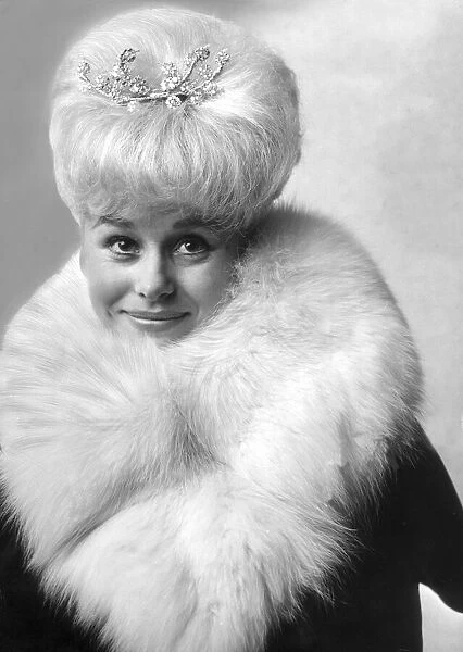 Barbara Windsor in a black outfit that she might wear for the Royal premiere of her new