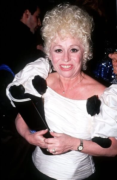 Barbara Windsor TV Film Actress at the Odeon Leicester Square in March 1989