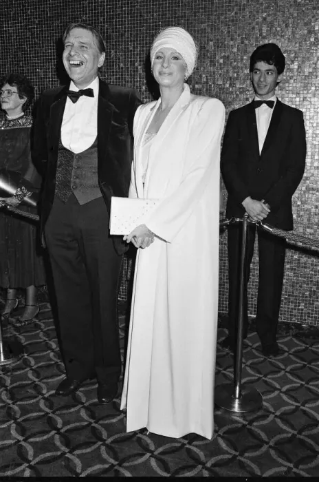 Framed Print : Barbra Streisand attends the Royal Charity Premiere of Yentl at the Leicester Square