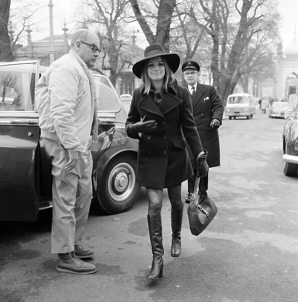 Barbra Streisand on the set of 'On a Clear Day You Can See Forever'in Brighton