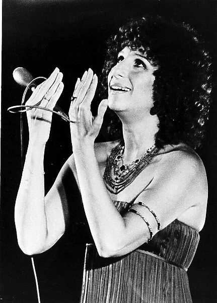 Barbra Streisand Singer in concert in the United States 1977