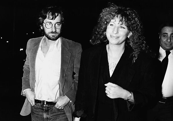 Barbra Streisand singer with Steven Spielberg