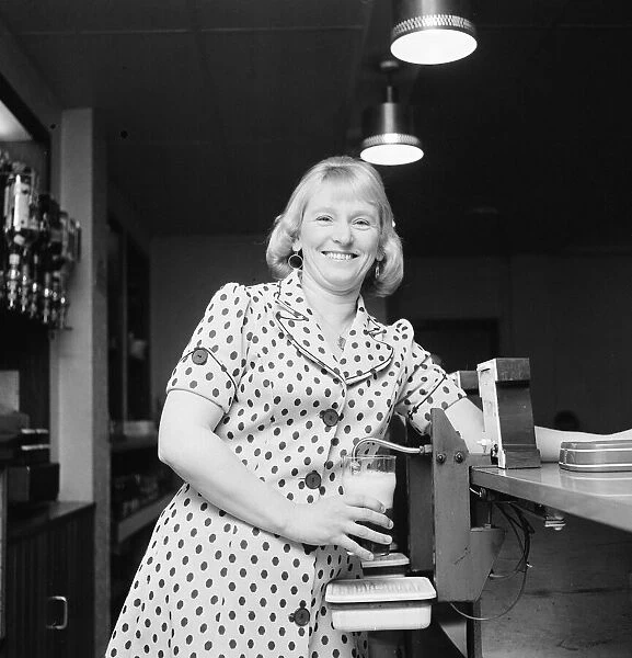 Barmaid at The Central Hotel, Middlesbrough, 1975, Barmaid of the Year Competition