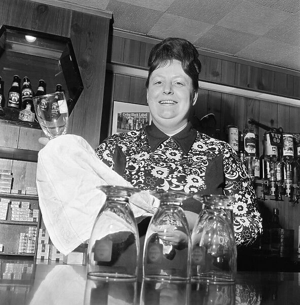 Barmaid at Pub in Middlesbrough, 1975, Barmaid of the Year Competition, Entrant