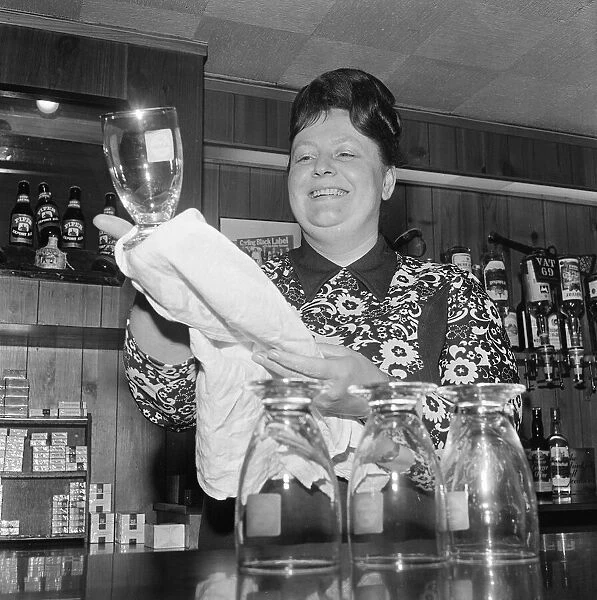 Barmaid at Pub in Middlesbrough, 1975, Barmaid of the Year Competition, Entrant