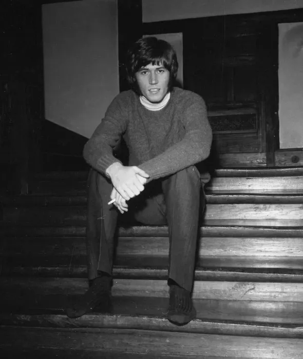 Framed Print : Barry Gibb of the Bee Gees pop group pictured at the home of the group Framed Print : Barry Gibb of the Bee Gees pop group pictured at the home of the group