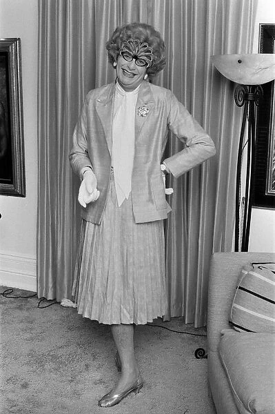 Barry Humphries as Dame Edna Everage. 18th September 1981
