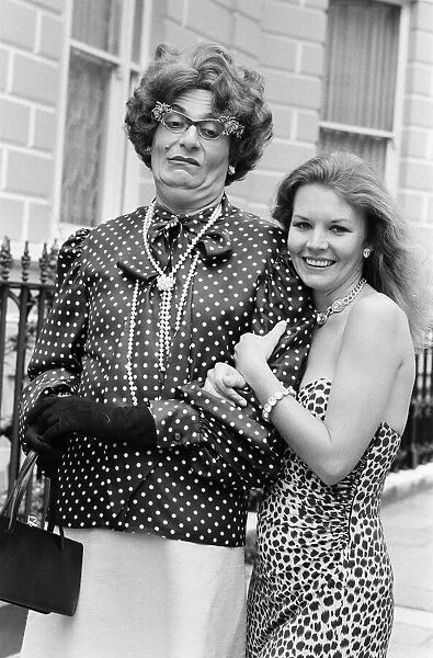 Barry Humphries, as Dame Edna Everage, pictured with his wife Diane Millstead