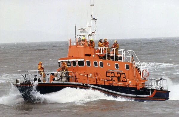 The Barry lifeboat in action. 16th April 1998