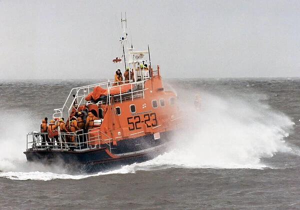 The Barry lifeboat in action. Circa 1990s