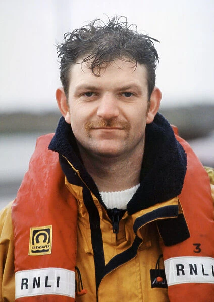 Barry lifeboat member Dave Moore. 18th January 1998