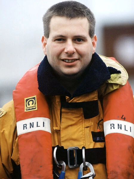 Barry lifeboat member Dave Phillips. 19th January 1998