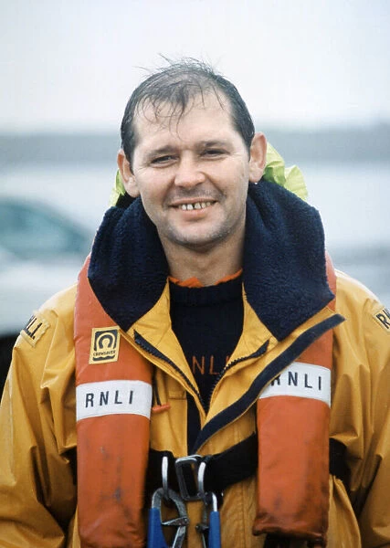 Barry lifeboat member John Burston. 19th January 1998