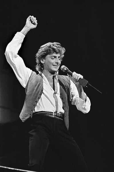 Barry Manilow in concert at Blenhiem Palace. 28th August 1983