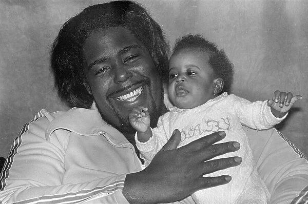 Barry White (singer) has arrived in London for a series of six concerts with his wife