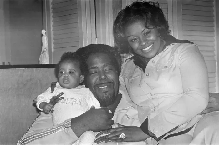 Framed Print : Barry White (singer) has arrived in London for a series of six concerts with his wife Framed Print : Barry White (singer) has arrived in London for a series of six concerts with his wife