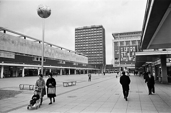 Basildon Town Centre, Essex. 2nd April 1969