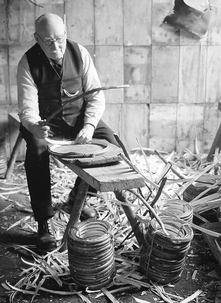 Basket Making. Circa 1930