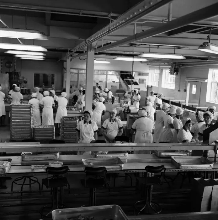Framed Print : Bassets confectionery factory, Owlerton, Sheffield. 4th September 1967 Framed Print : Bassets confectionery factory, Owlerton, Sheffield. 4th September 1967