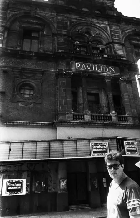Framed Print : Former bassist of The Animals pop group Chas Chandler outside the former Pavilion Theatre