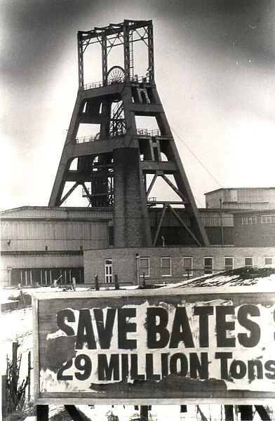Bates Pit, Blyth, threatened with closure, February 1986