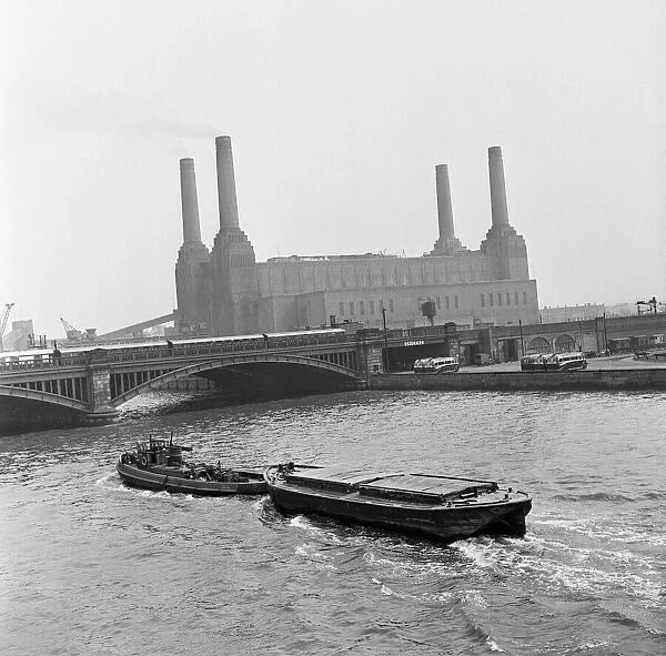 Battersea Power Station, London, 25th May 1954