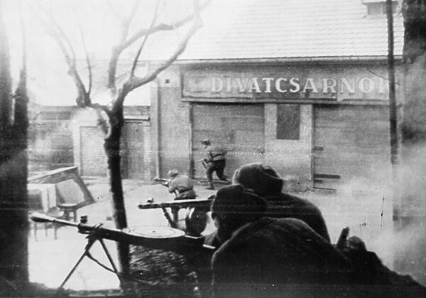 The Battle for Budapest during the Second World War. Bitter fighting is still going