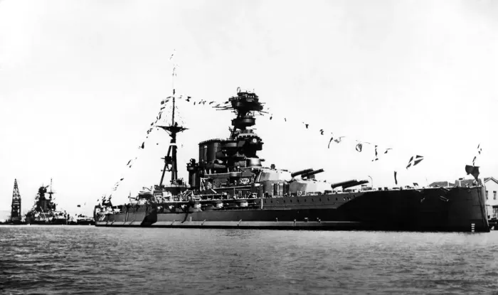 Framed Print : Battleship HMS Barham of the Royal Navy. August 1935 P009402 Framed Print : Battleship HMS Barham of the Royal Navy. August 1935 P009402