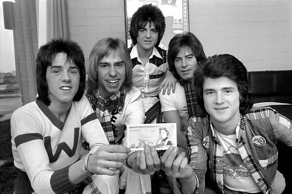 Bay City Rollers with the only cash between the Five of them - a Fiver