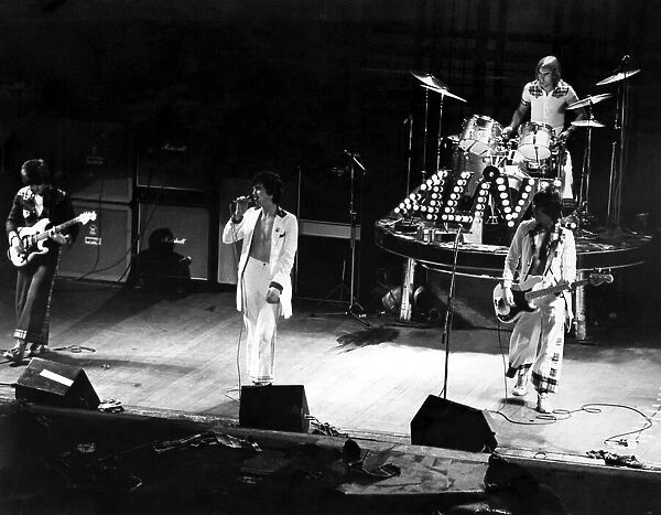 Bay City Rollers performing on stage September 1976