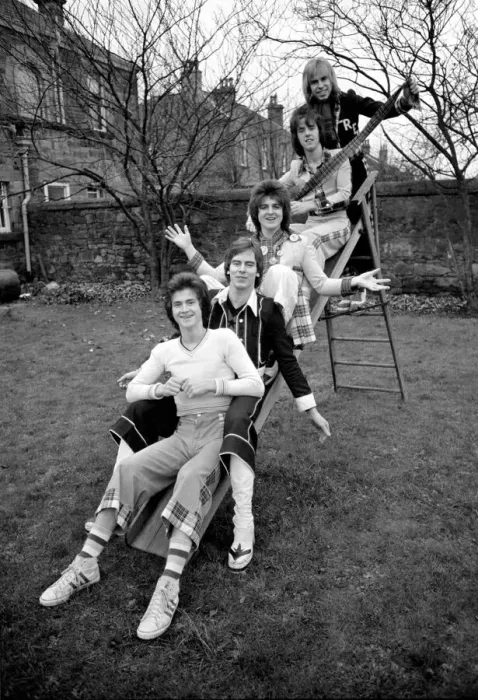Framed Print : Bay City Rollers pop group in Edinburgh. February 1975 Framed Print : Bay City Rollers pop group in Edinburgh. February 1975