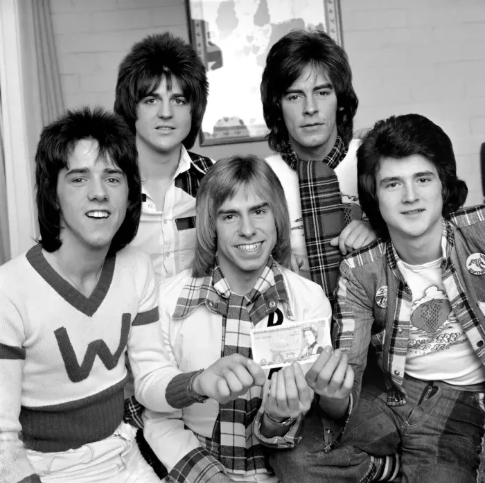 Framed Print : Bay City Rollers pop group. March 1975 Framed Print : Bay City Rollers pop group. March 1975